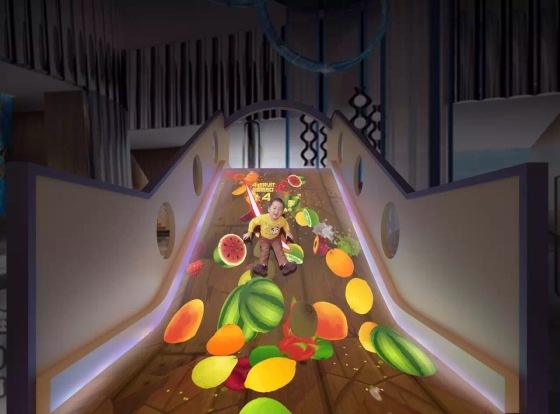 互動(dòng)滑梯之切水果