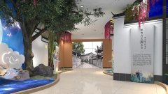 鎮(zhèn)江潤(rùn)州法院家風(fēng)教育主題館設(shè)計(jì)效果圖-拼接大屏